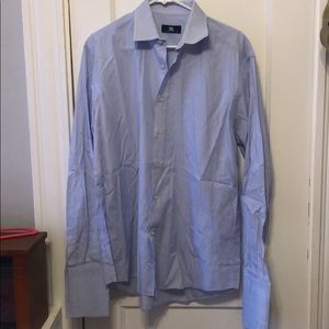 {Massimo Cecchini} Light blue stripped XL  shirt